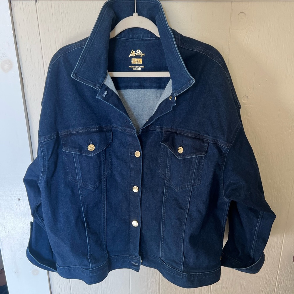 Lilly Pulitzer Blue Denim Jacket
